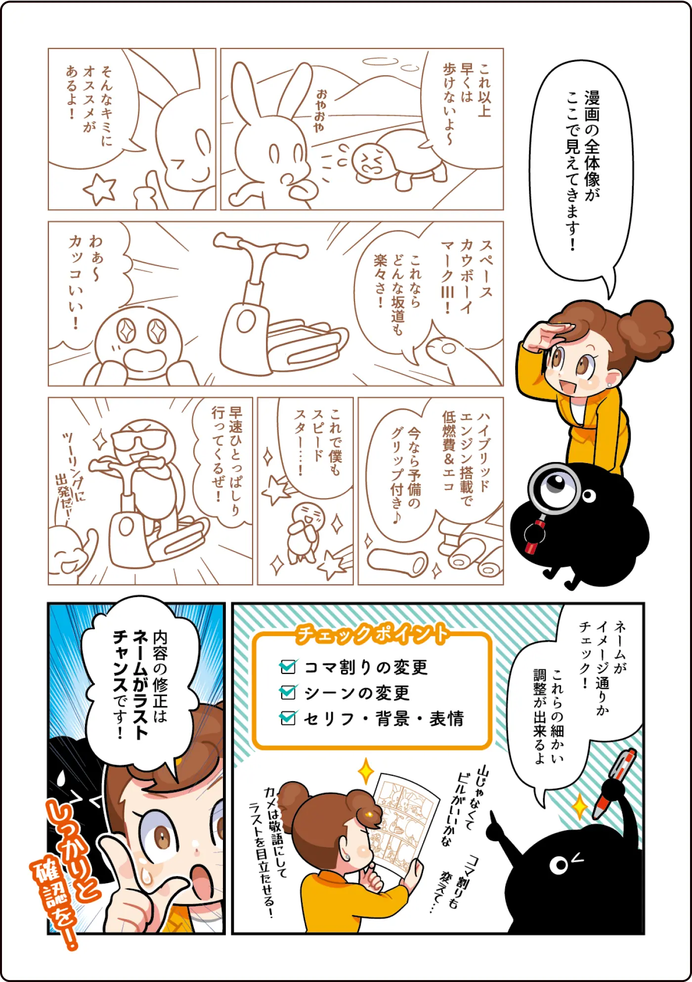 ネーム (ラフ) の作成