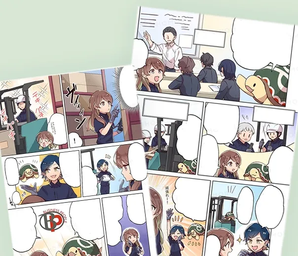 人材サービス訴求漫画